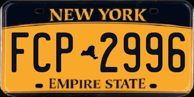 NY license plate FCP2996