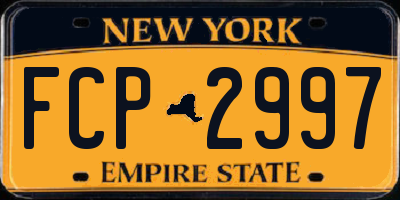 NY license plate FCP2997