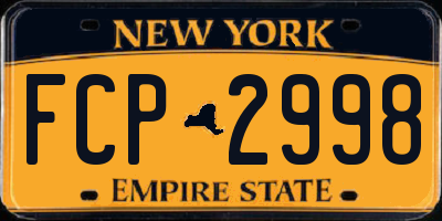 NY license plate FCP2998
