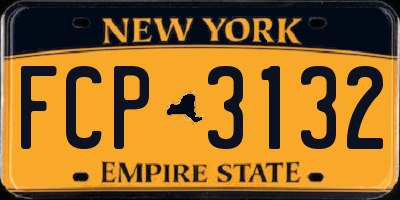 NY license plate FCP3132