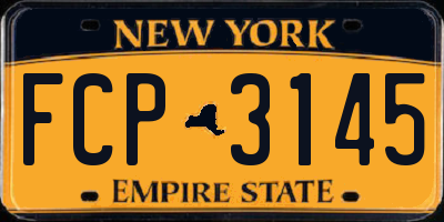 NY license plate FCP3145
