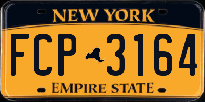 NY license plate FCP3164