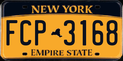 NY license plate FCP3168