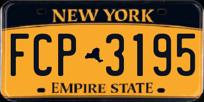 NY license plate FCP3195