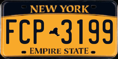 NY license plate FCP3199