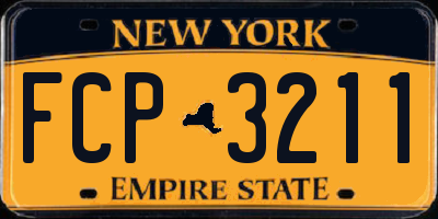 NY license plate FCP3211