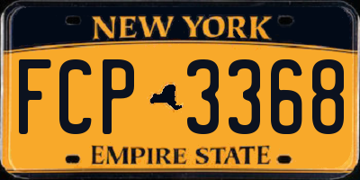 NY license plate FCP3368