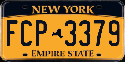 NY license plate FCP3379