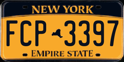 NY license plate FCP3397