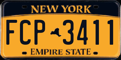 NY license plate FCP3411