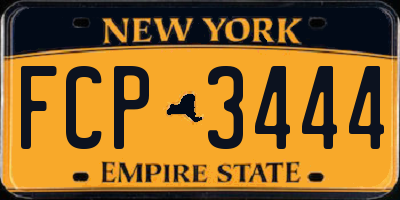 NY license plate FCP3444