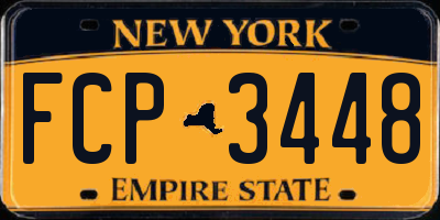 NY license plate FCP3448
