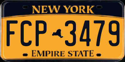 NY license plate FCP3479
