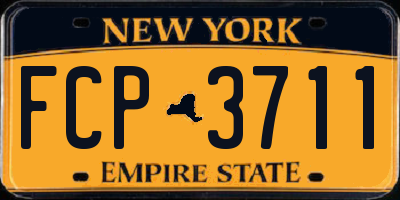 NY license plate FCP3711