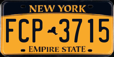NY license plate FCP3715