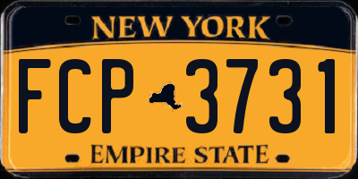 NY license plate FCP3731