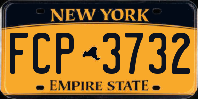 NY license plate FCP3732