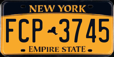 NY license plate FCP3745