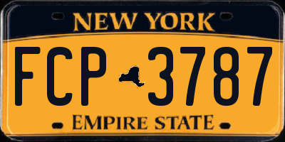 NY license plate FCP3787