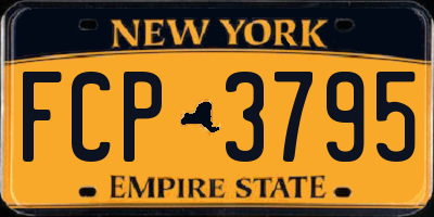 NY license plate FCP3795
