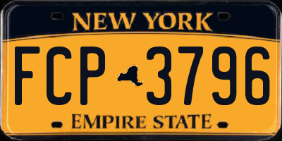 NY license plate FCP3796