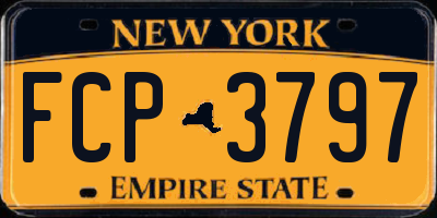 NY license plate FCP3797