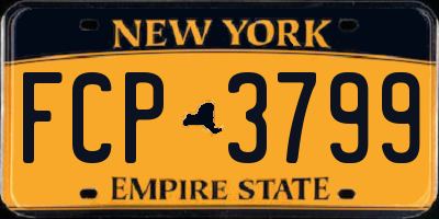NY license plate FCP3799