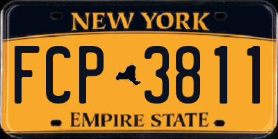NY license plate FCP3811
