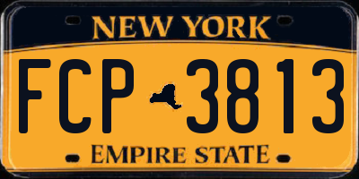 NY license plate FCP3813