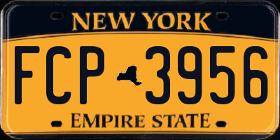 NY license plate FCP3956