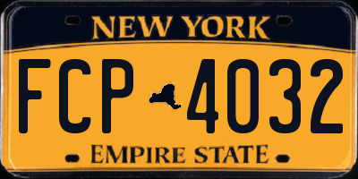 NY license plate FCP4032