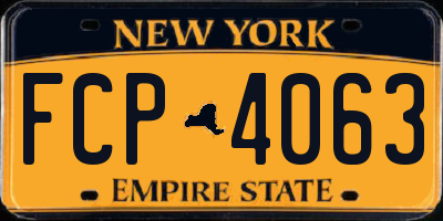 NY license plate FCP4063