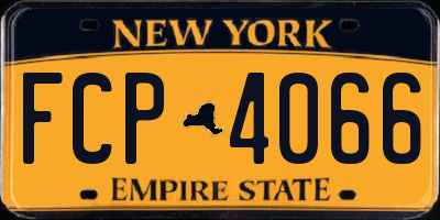 NY license plate FCP4066