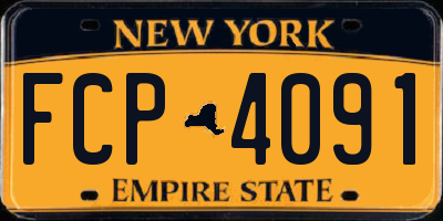 NY license plate FCP4091