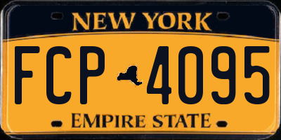 NY license plate FCP4095