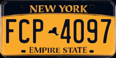 NY license plate FCP4097