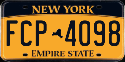NY license plate FCP4098