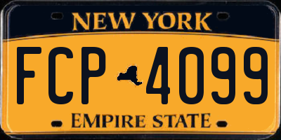NY license plate FCP4099
