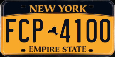NY license plate FCP4100