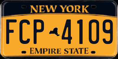 NY license plate FCP4109