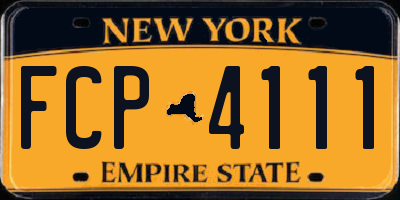 NY license plate FCP4111