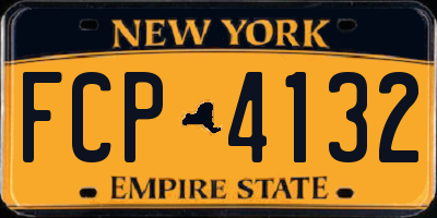 NY license plate FCP4132