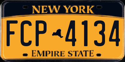 NY license plate FCP4134