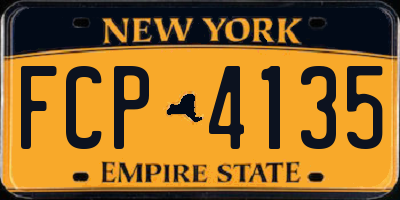 NY license plate FCP4135