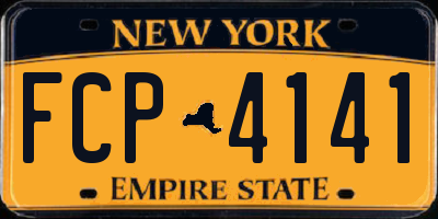 NY license plate FCP4141