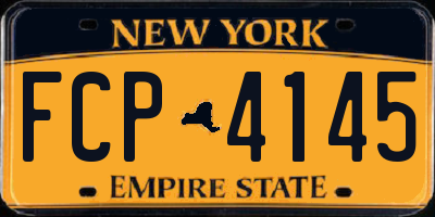 NY license plate FCP4145