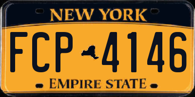 NY license plate FCP4146