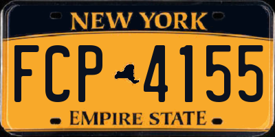 NY license plate FCP4155