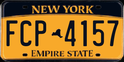 NY license plate FCP4157