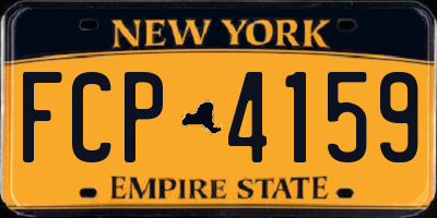 NY license plate FCP4159